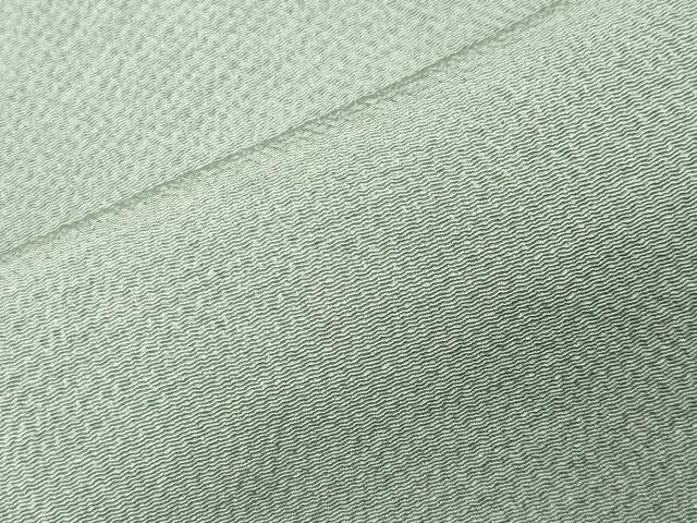 平和屋着物●上質な色無地 薄青色 鬼しぼ縮緬 鈴乃屋扱い 正絹 逸品 CABK2039gh
