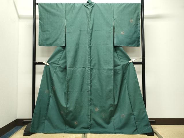 平和屋着物●本場縞大島紬 訪問着 花丸文 ますいわ屋扱い ロング丈 正絹 逸品 未使用 CABK2042gh
