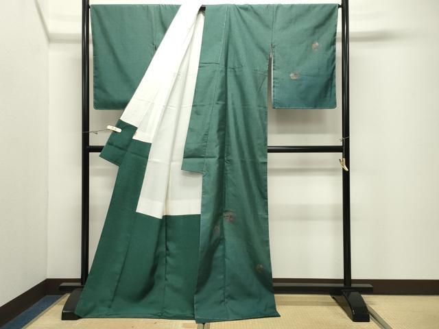 平和屋着物●本場縞大島紬 訪問着 花丸文 ますいわ屋扱い ロング丈 正絹 逸品 未使用 CABK2042gh