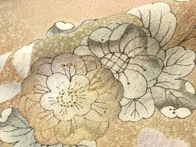 平和屋着物●訪問着 辻が花 絞り 暈し染め 金彩 正絹 逸品 CABK2046gh