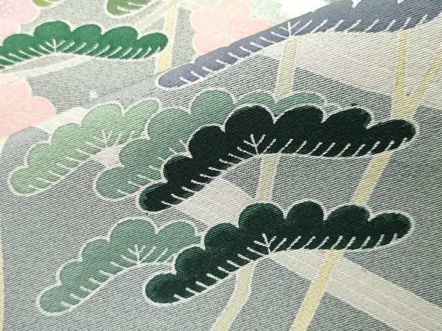 平和屋着物●訪問着 友禅 梅松文 暈し染め 正絹 逸品 CABK2066gh