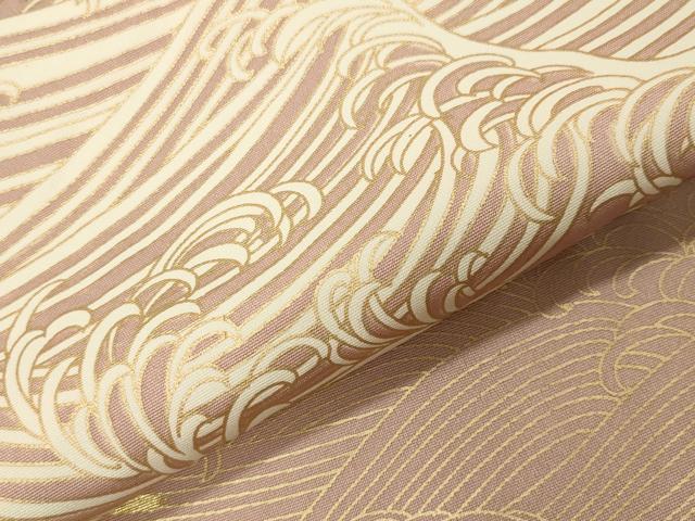 平和屋着物●訪問着 駒刺繍 立波文 金彩 正絹 逸品 未使用 CABK2068gh