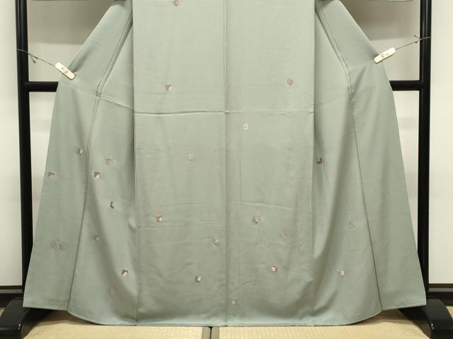 平和屋着物●訪問着 総刺繍 駒刺繍 舞花文 正絹 逸品 CABK2092gh