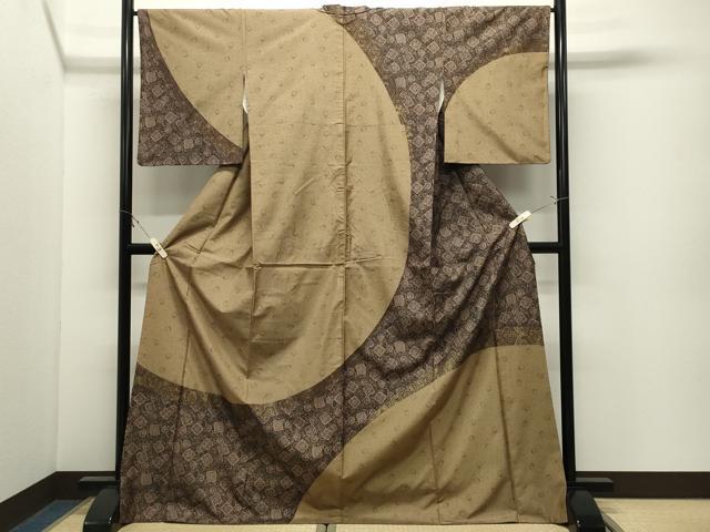 平和屋着物●本場染大島紬 訪問着 吉祥花文 金彩 ロング丈 正絹 逸品 CABK2109gh
