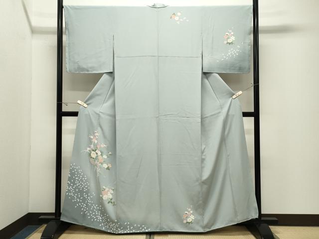 平和屋着物●訪問着 友禅 花籠文 暈し染め 正絹 逸品 未使用 CABK2121gh