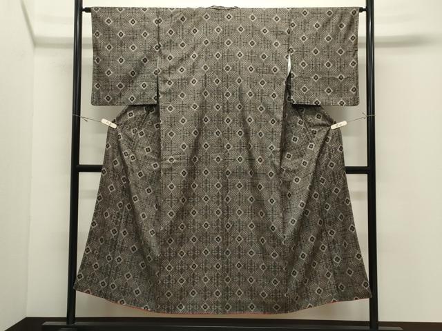 平和屋着物●本場大島紬 龍郷絣 正絹 逸品 CABK2140gh
