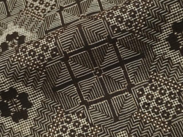 平和屋着物●本場大島紬 龍郷絣 正絹 逸品 CABK2140gh