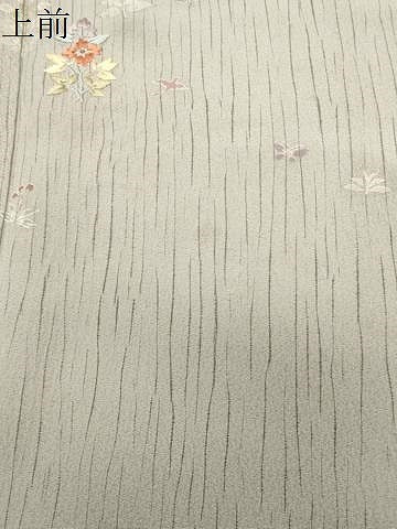 平和屋着物●訪問着 刺繍 花蝶文 金彩 小田急百貨店扱い 正絹 逸品 CABK2143gh