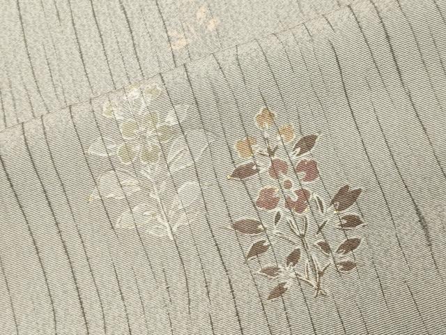 平和屋着物●訪問着 刺繍 花蝶文 金彩 小田急百貨店扱い 正絹 逸品 CABK2143gh