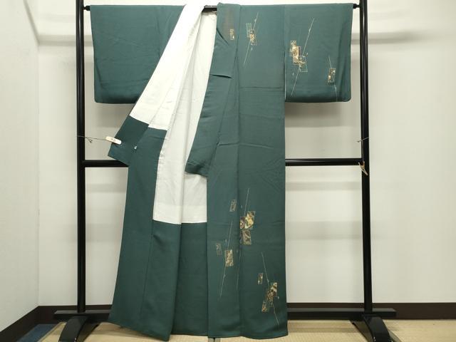 平和屋着物●訪問着 刺繍 短冊毬文 金銀彩 正絹 逸品 CABK2150gh
