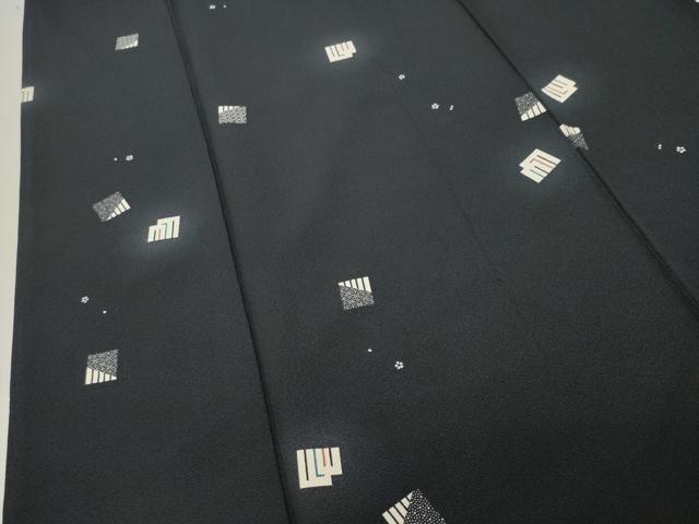 平和屋着物●上質な小紋 源氏香 ロング丈 正絹 逸品 CABK2159gh