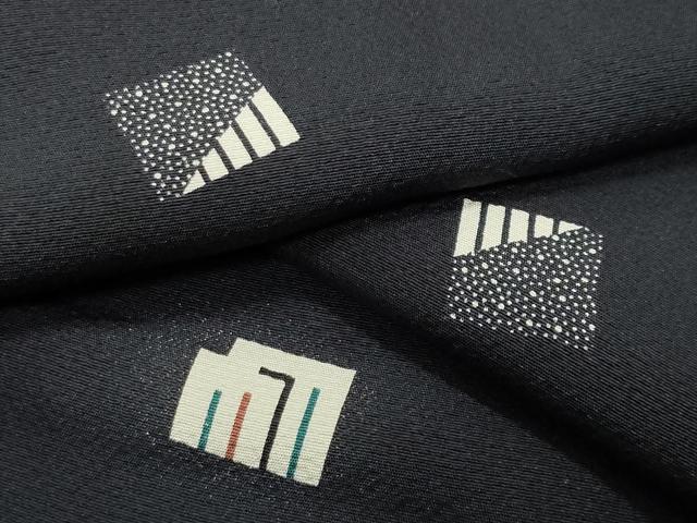 平和屋着物●上質な小紋 源氏香 ロング丈 正絹 逸品 CABK2159gh