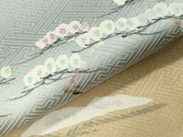 平和屋着物●訪問着 松梅文 暈し染め 正絹 逸品 CABK2163gh