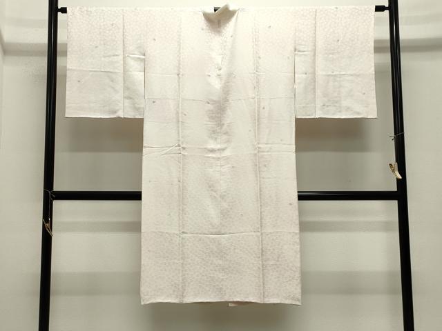 平和屋着物●長襦袢 袷 刺繍 雪輪色紙花文 暈し染め 金糸 正絹 逸品 CABK2167gh