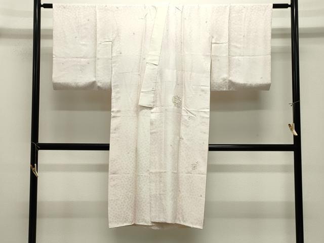 平和屋着物●長襦袢 袷 刺繍 雪輪色紙花文 暈し染め 金糸 正絹 逸品 CABK2167gh