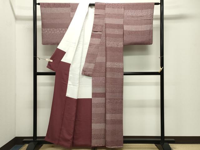 平和屋着物●小紋師 高津良治 江戸小紋 百柄 正絹 逸品 CABK2169gh