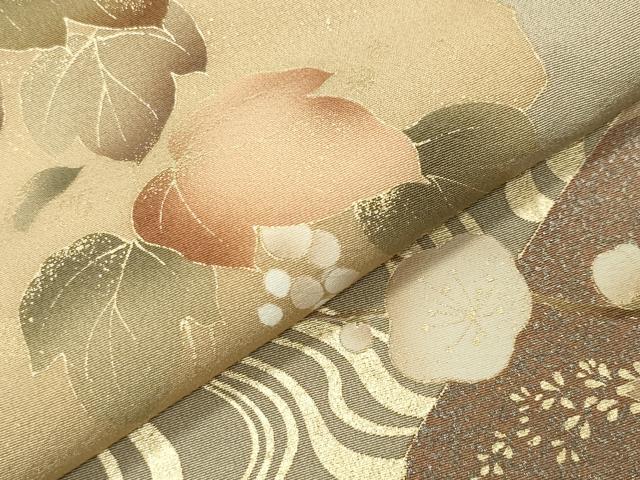 平和屋着物●豪華色留袖 流水松梅花文 金銀彩 正絹 逸品 CABK2174gh