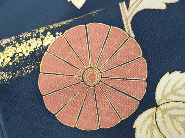 平和屋着物●訪問着 駒刺繍 更紗花唐草文 金銀彩 正絹 逸品 CABK2175gh