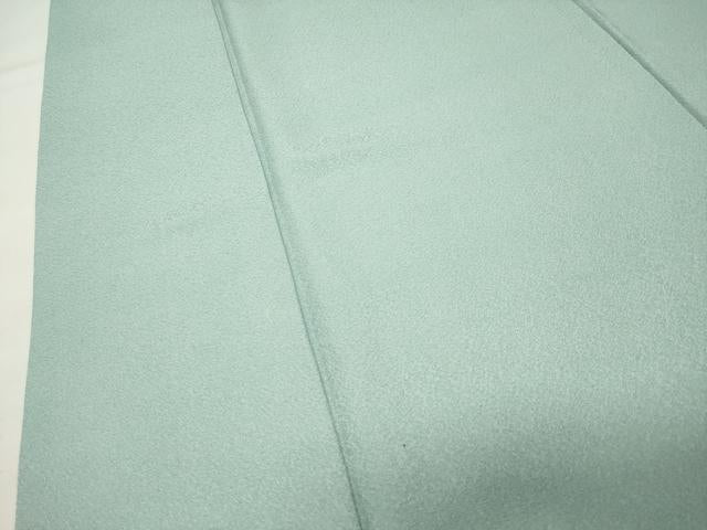 平和屋着物●男性 色無地 霞地紋 水色 正絹 逸品 CABK2186gh