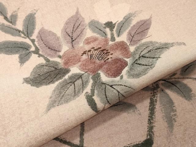 平和屋着物●訪問着 紬地 手描き 枝花文 暈し染め 正絹 逸品 CABK2191gh