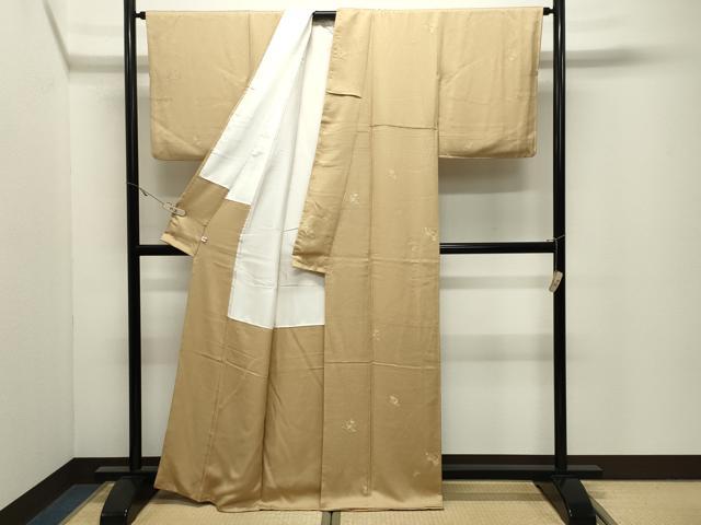 平和屋着物●本加賀友禅作家 柿本市郎監修 小紋 草花文 正絹 逸品 CABK2211gh