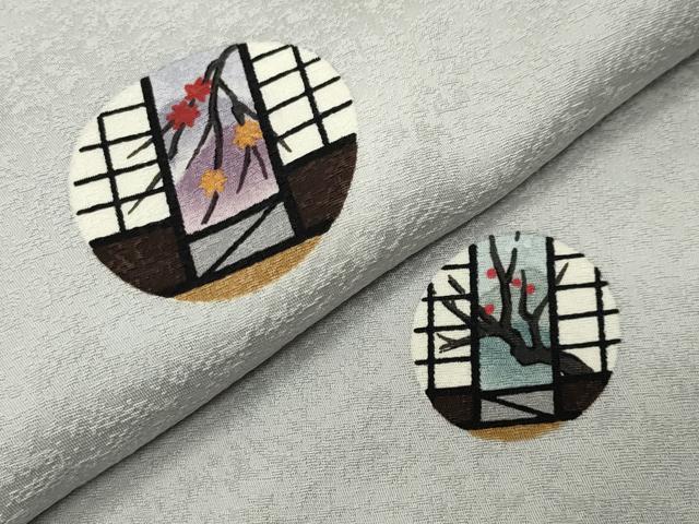平和屋着物●上質な小紋 花丸文 正絹 逸品 CABK2221gh