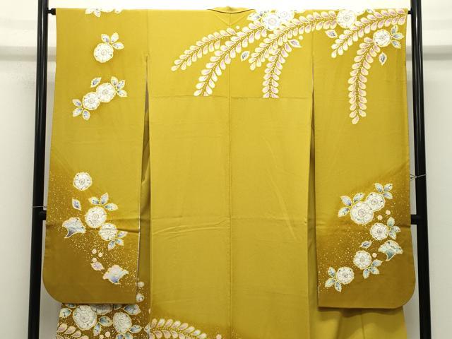 平和屋着物●豪華振袖 辻が花 絞り 暈し染め 正絹 逸品 CABK2222gh