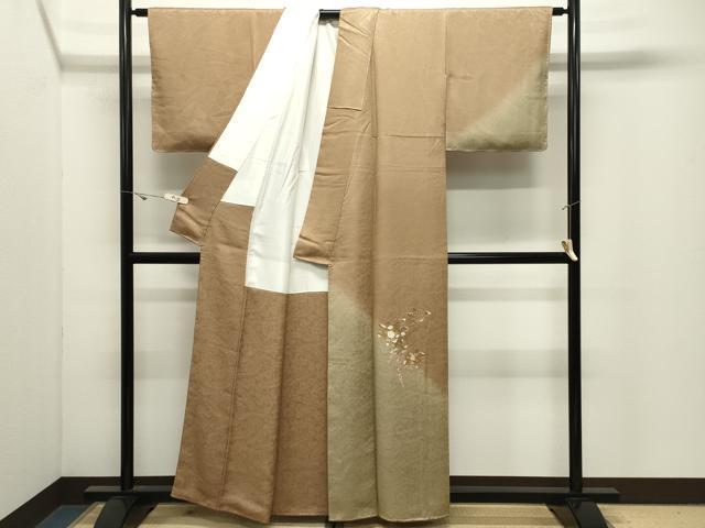 平和屋着物●中国三大刺繍 相良刺繍 総刺繍 訪問着 作家物 辻が花 暈し染め 正絹 逸品 未使用 CABK2237gh