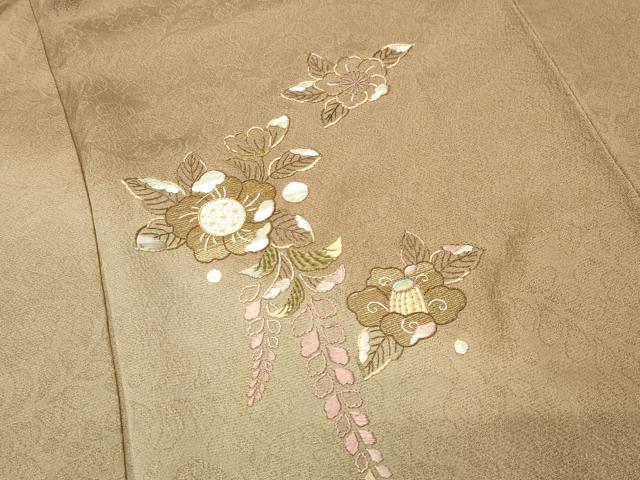 平和屋着物●中国三大刺繍 相良刺繍 総刺繍 訪問着 作家物 辻が花 暈し染め 正絹 逸品 未使用 CABK2237gh