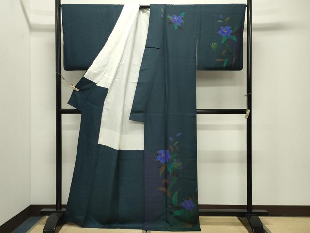 平和屋着物●訪問着 草花文 金彩 正絹 逸品 CABK2243gh