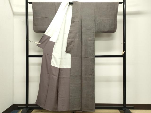 平和屋着物●江戸小紋 角通し 正絹 逸品 CABK2263gh