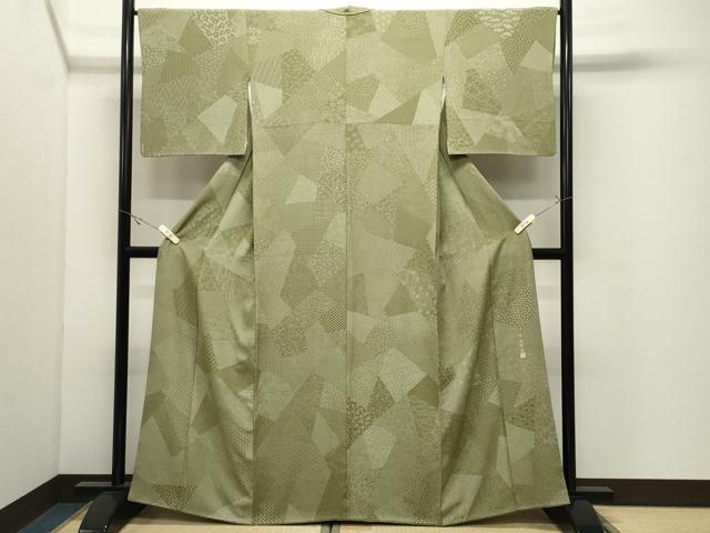 平和屋着物●江戸小紋 寺山存男 寄せ小紋柄 正絹 逸品 CABK2264gh