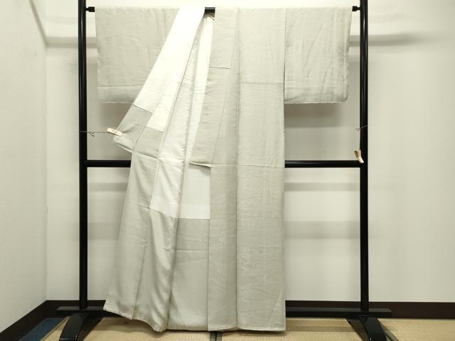 平和屋着物●上質な色無地 立波地紋 砂色 正絹 逸品 未使用 CABK2269gh