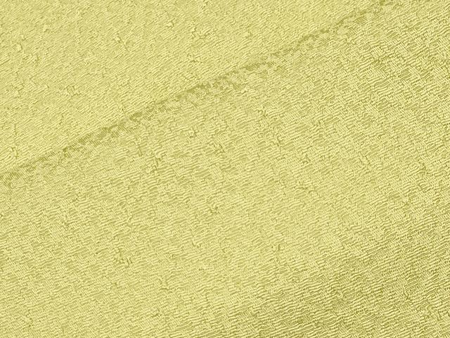 平和屋着物●上質な色無地 紋意匠 淡黄色 反端付き 正絹 逸品 CABK2273gh