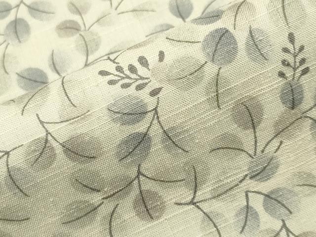 平和屋着物●訪問着 紬地 草花文 暈し染め さが美扱い 正絹 逸品 未使用 CABK2286gh