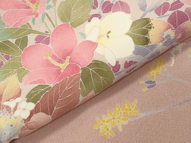 平和屋着物●訪問着 友禅 作家物 花籠文 暈し染め 正絹 逸品 未使用 CABK2288gh