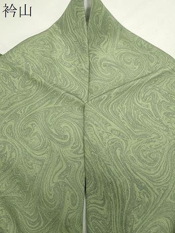 平和屋着物●上質な小紋 墨流し文様 正絹 逸品 CABK2292gh