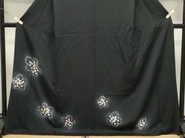 平和屋着物●訪問着 絞り 舞花文 さが美扱い ロング丈 正絹 逸品 CABK2304gh