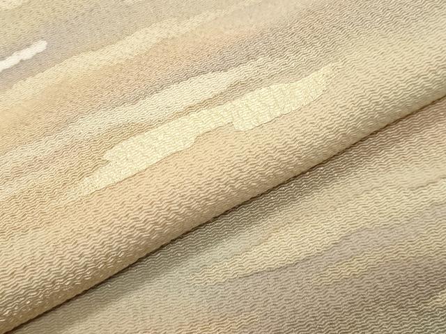 平和屋着物●訪問着 霞文 暈し染め 金彩 鬼しぼ縮緬 正絹 逸品 未使用 CABK2305gh
