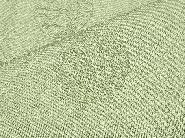 平和屋着物●上質な色無地 舞花地紋 夏虫色 正絹 逸品 CABK2307gh