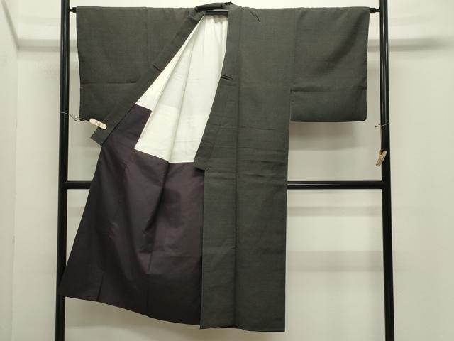平和屋着物●男性 本塩沢 蚊絣 正絹 逸品 CABK2318gh