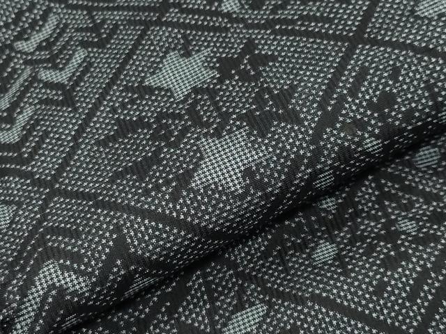 平和屋着物●本場大島紬 7マルキ 菱草花文 正絹 逸品 CABK2330gh