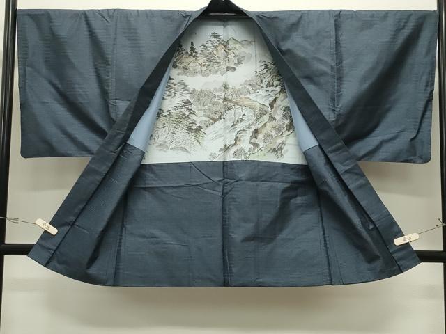 平和屋着物●男性 本場大島紬 アンサンブル 100亀甲 総詰め 正絹 逸品 CABK2350gh