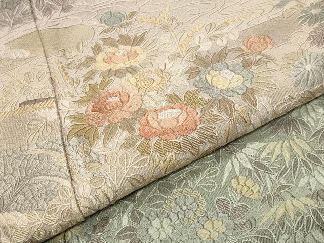 平和屋着物●豪華色留袖 総刺繍 呉県刺繍 彦根城 暈し染め 正絹 逸品 CABK2353gh