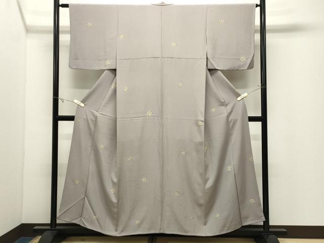 平和屋着物▼上質な小紋 舞梅文 金彩 正絹 逸品 CABK2354gh