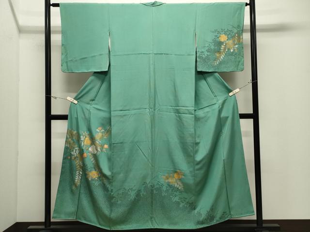 平和屋着物●訪問着 辻が花 金銀彩 正絹 逸品 CABK2384gh
