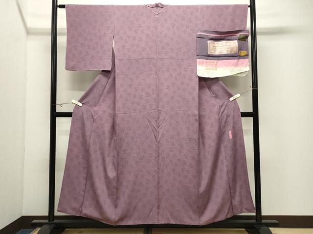 平和屋着物●重要無形文化財人間国宝中村勇二郎 江戸小紋 草木染 国宝平等院雲中供養菩薩像五十二 証紙付き 正絹 逸品 CABK2424gh