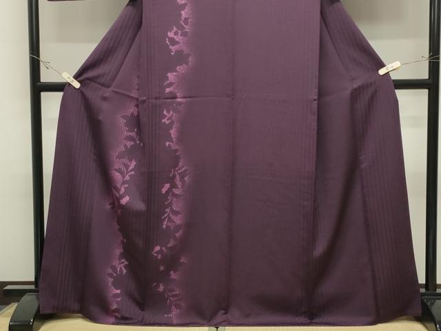 平和屋着物●訪問着 草花シルエット 正絹 逸品 CABK2430gh