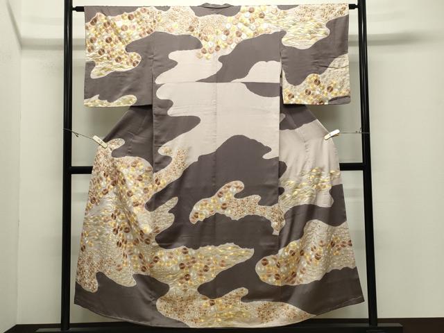 平和屋着物●訪問着 総刺繍 駒刺繍 松竹梅菊文 正絹 逸品 CABK2439gh