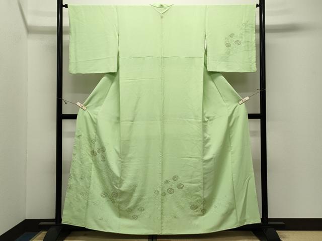 平和屋着物●中国三大刺繍 スワトウ相良刺繍 総刺繍 訪問着 草花文 金糸 正絹 逸品 CABK2445gh